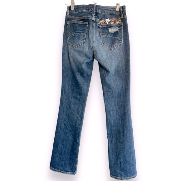 Driftwood Floral Embroidered Detail Bootcut Jeans Size 26